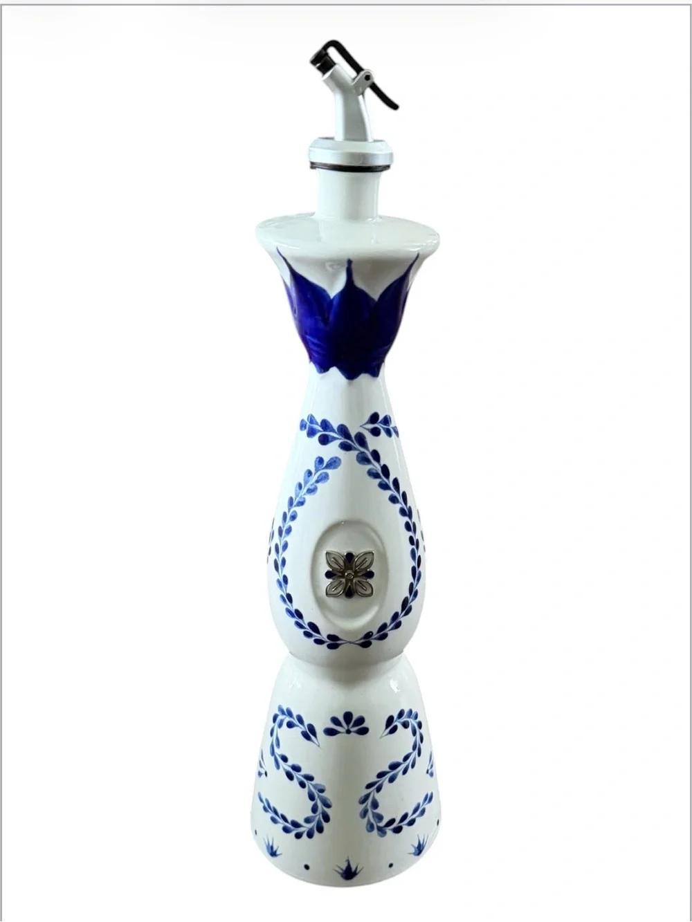 Clase Azul Bottle/ Ceramic Oil Dispenser - Decorative Home Art